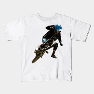 Downhill Mountain bike jump Kids T-Shirt